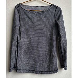 TITLE Nine Boat Neck Long Sleeve Tee - Size Small